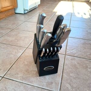 Cuisinart Stainless Steel Kitchen Knife Set With Block
